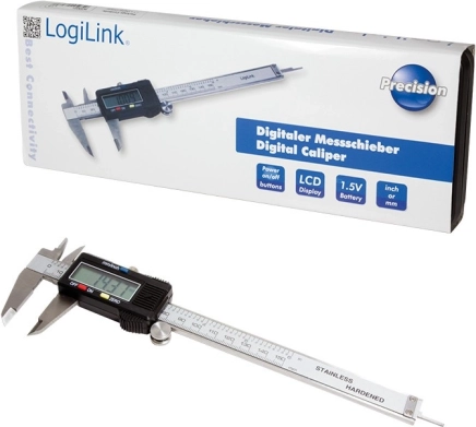 Digitale schuifmaat 0–150 mm met LCD-display