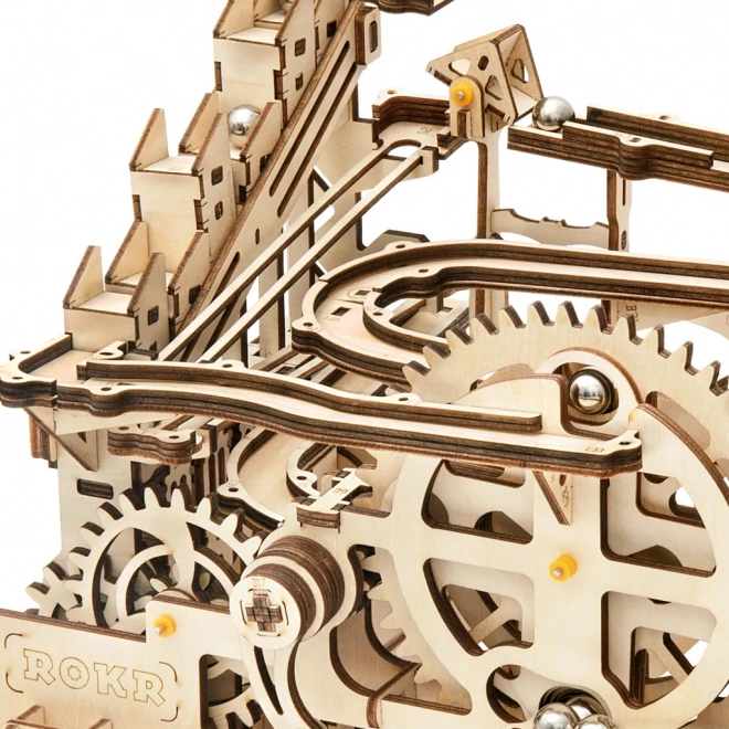 Houten 3D-puzzel Rokr Knikkerbaan Parkour