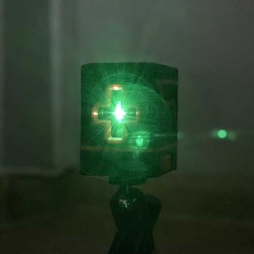 Laserwaterpas met groene kruislaser