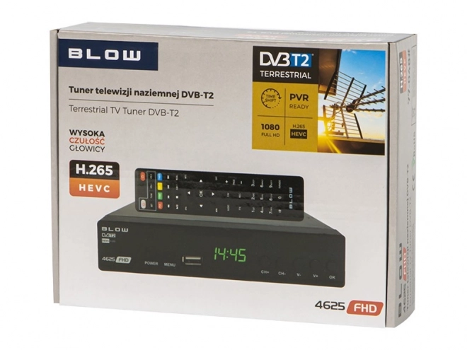 Televisie tuner DVB-T2 4625FHD H.265