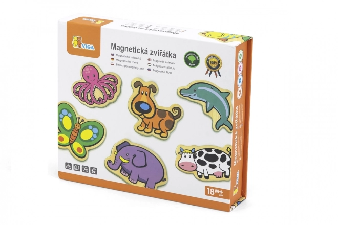 Wooden Magnets for Children Animals - Set of 20 pcs
