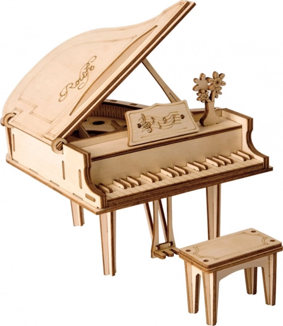 Robotime Rolife 3D Wooden Puzzle Piano 74 Pieces