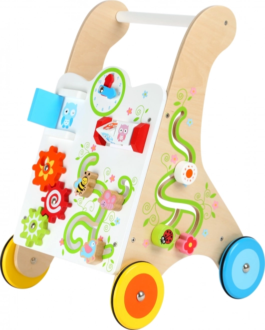 Houten vrolijk loopwagentje Small Foot