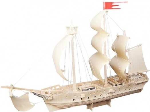 Woodcraft puzzle 3D en bois voilier – naturel