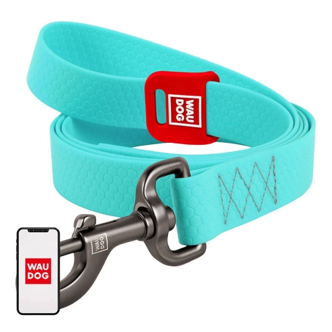 Hondenriem Waudog blauw, lichtgevend, waterdicht