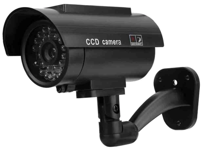 Realistic Outdoor Dummy Camera with Flashing LED