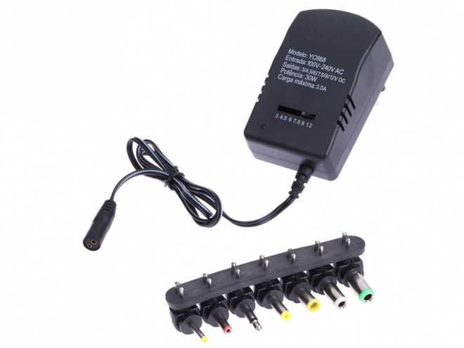 Universele regelbare oplader 3V-12V