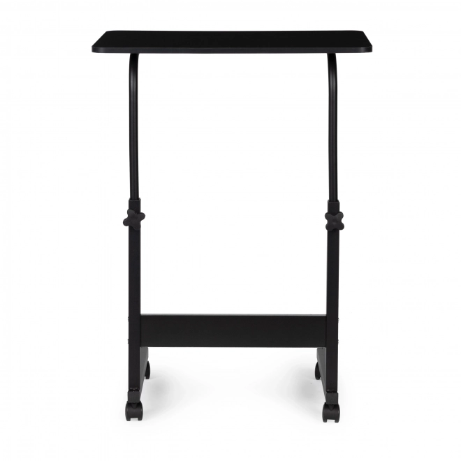 Table pour ordinateur portable avec roulettes, table fixée au fauteuil inclinable - noir