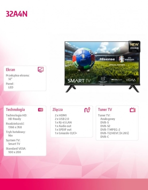 Hisense LED TV 32 inches
