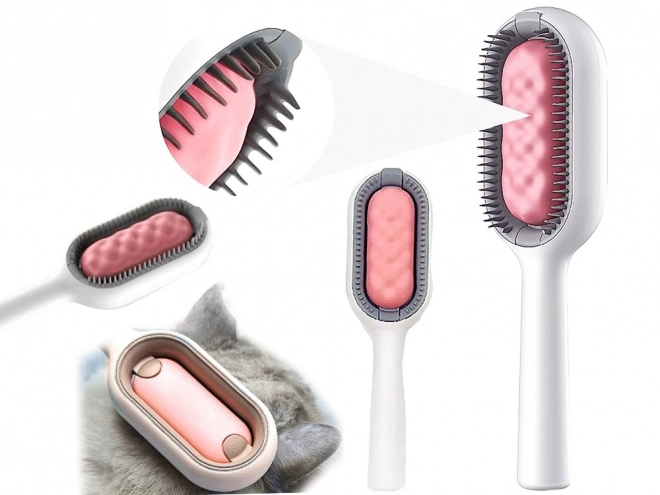 Silicone Pet Grooming and Cleaning Brush 3-in-1