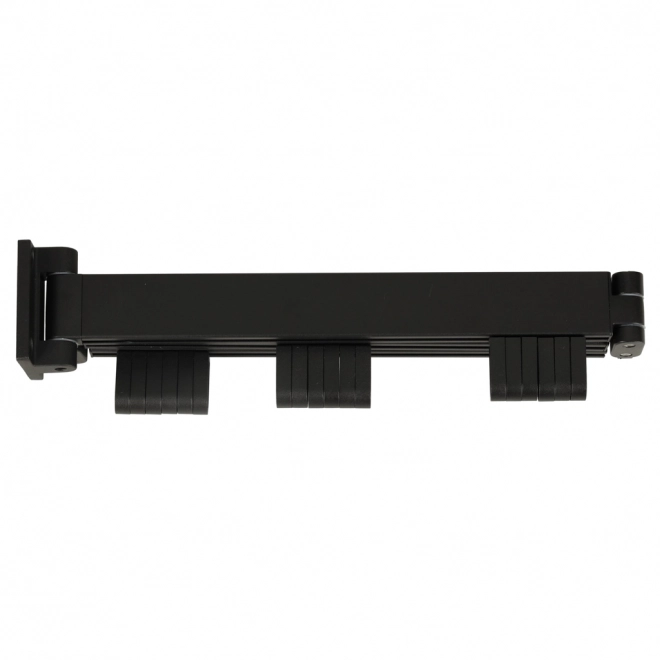 Wandgemonteerde opvouwbare droogrek zwart 123 cm