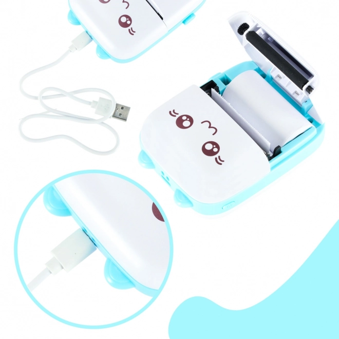 Mobiele mini thermische printer Het Blauwe Katje