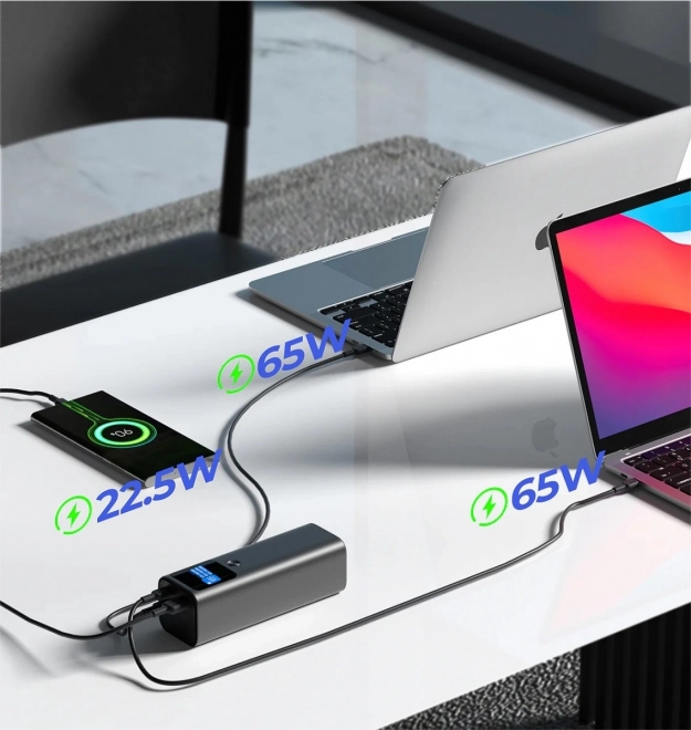Powerbank Aukey PB-Y45 26800mAh 140W PD3.1 zwart