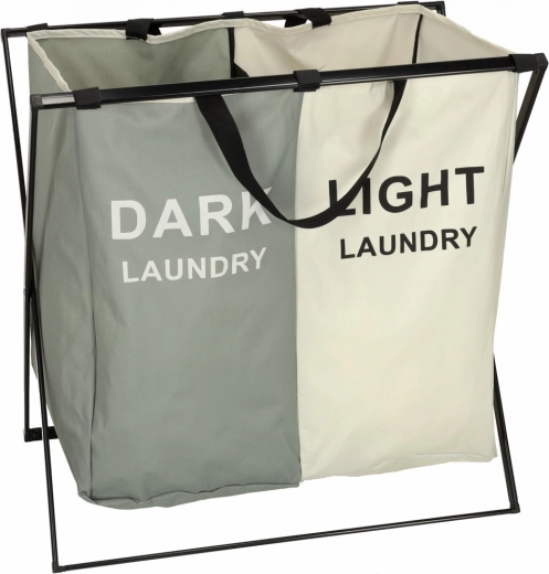 Sorting light and dark laundry
