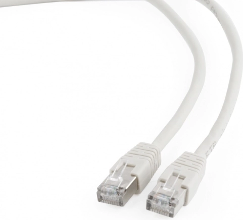 Shielded patch cable FTP Cat. 6, 0.25 m, gray