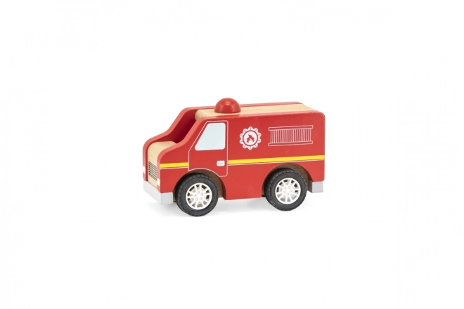 Houten brandweerauto Viga