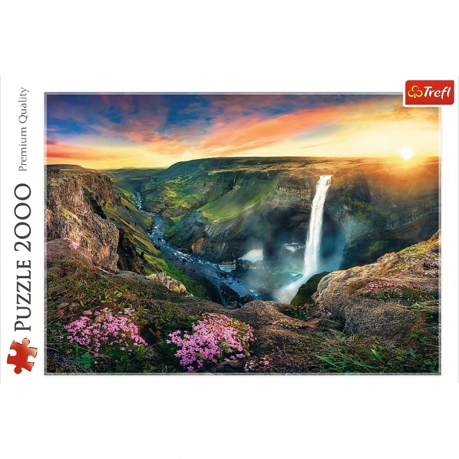 Puzzle 2000 pièces Chute d'eau Haifoss, Islande