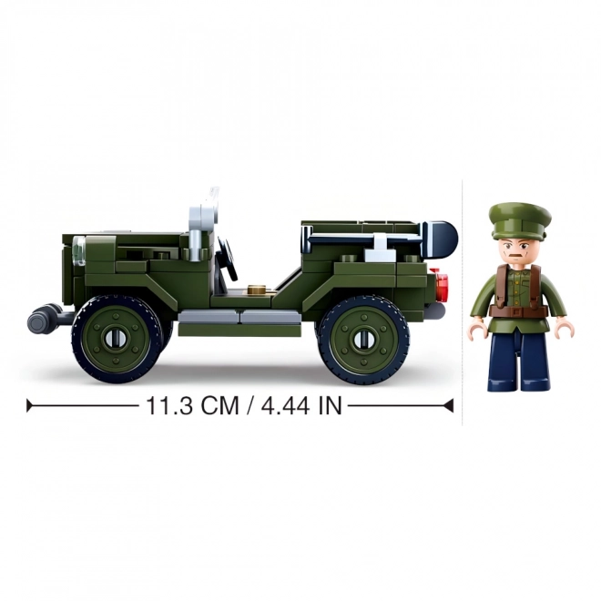 Bouwpakket militaire jeep Sluban GAZ 67