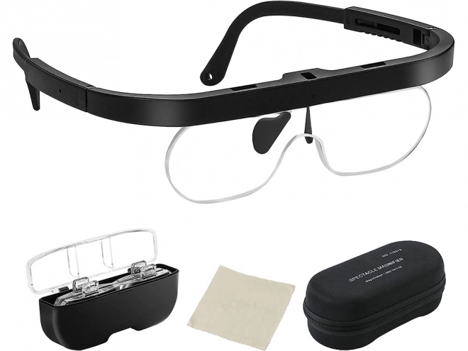 Adjustable Magnifying Reading Glasses with Interchangeable Lenses
