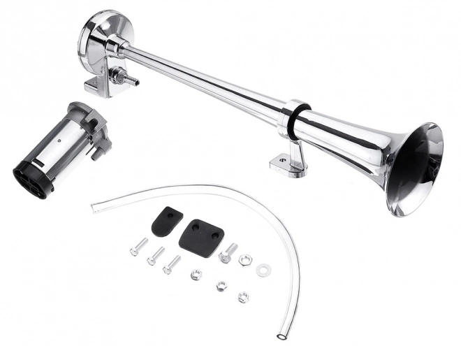 Pneumatische claxon Chrome met compressor 12V