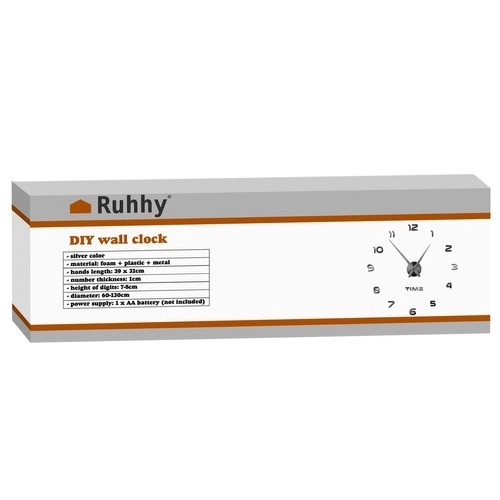 Horloge murale moderne DIY Ruhhy