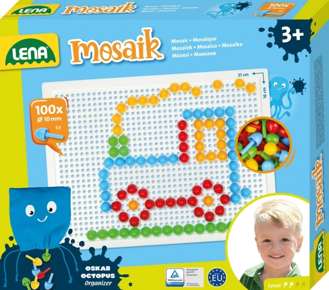 LENA knopjesmozaïek voor kinderen – 100 stuks
