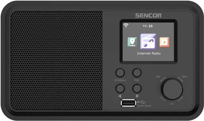 Internet radio Sencor met vermogen van 4 W en WiFi