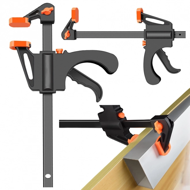 Timmerklem met eenhandige handgreep 205 mm