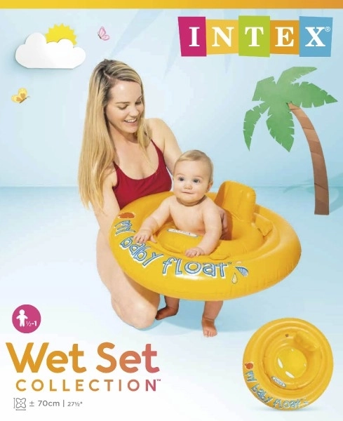 Baby zwemband opblaasbaar +- 70cm in doos 6-12m