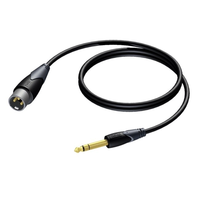 XLR-Kabel männlich - 6,3 mm Klinke männlich Stereo 3 m