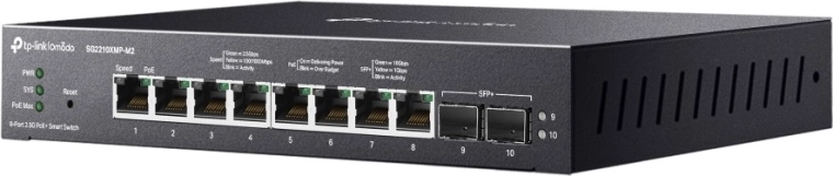 8× 2.5G PoE+ for modern devices
