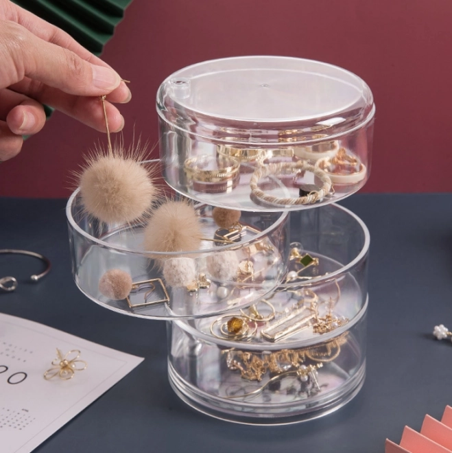 Jewelry Box 4-Tier Transparent