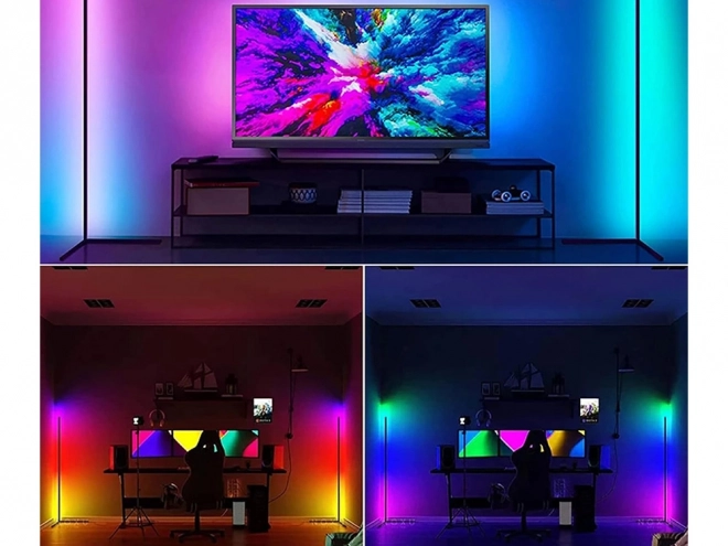 Hoek RGB LED lamp met afstandsbediening en app