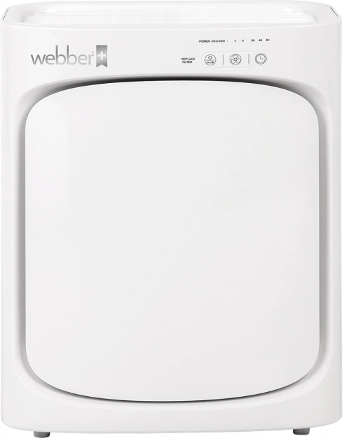WEBBER Luftreiniger mit HEPA 13 und Ionisation für Räume bis 38 m²
