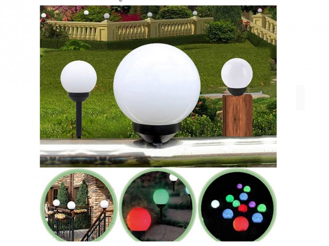 Solar Gartenlampe RGB Kugelleuchte 10 cm