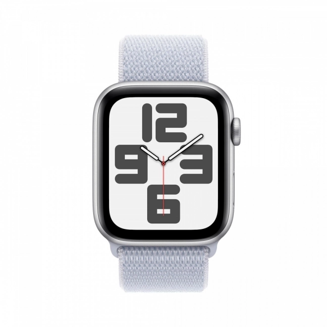 Horloge SE GPS, 44mm aluminium kast, zilverkleurige kast met blauwe sportband