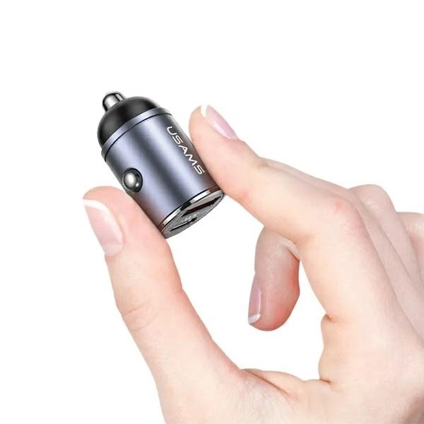 Car Charger 30W 1xUSB+1xUSB-C Fast Charge