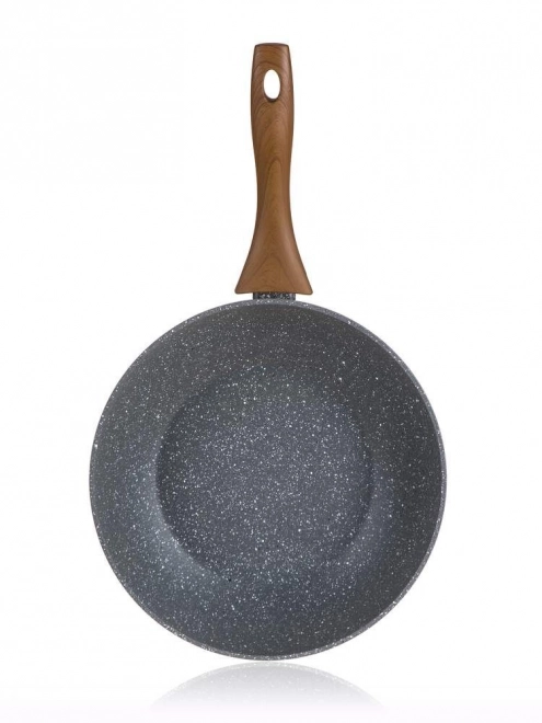 WOK-pan 28 cm NATUURLIJKE STEEN