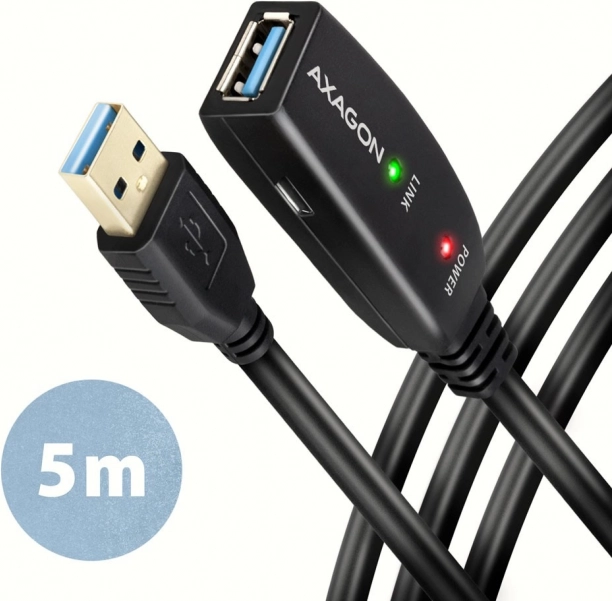 Axagon Active USB Extension Cable with Performance 5m