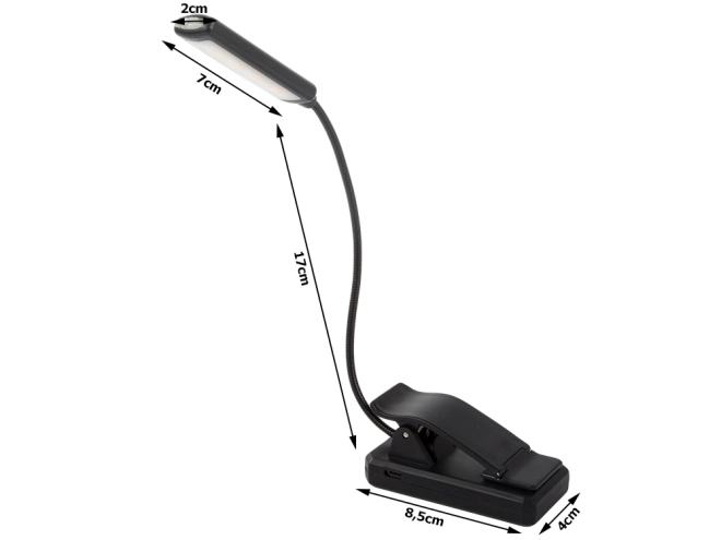 Lampe de lecture LED avec pince