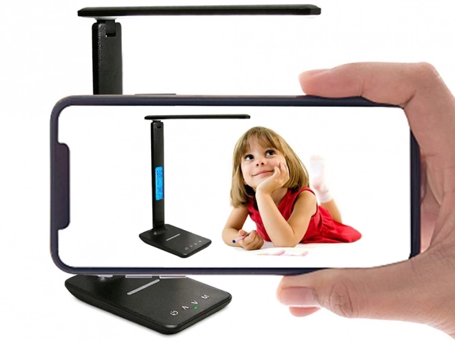 LED Desk Lamp with Qi Charger and USB