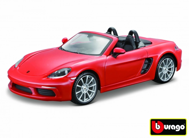 Model Bburago Porsche 718 Boxster oranje 1:24
