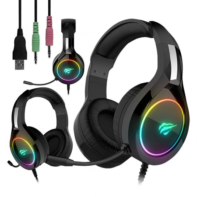 Casque de jeu Havit GAMENOTE H2232D RGB USB 3,5 mm