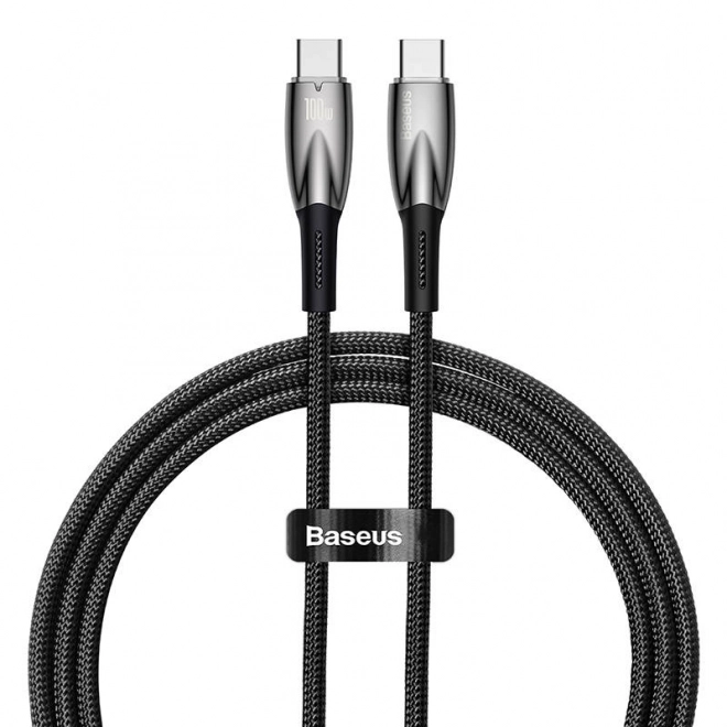 Baseus Glimmer USB-C zu USB-C Kabel 100W 1m schwarz