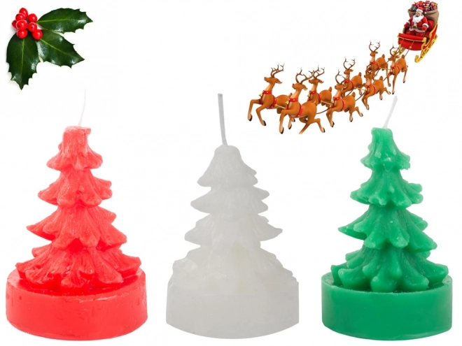 Kerstgeurkaars in de vorm van een boompje