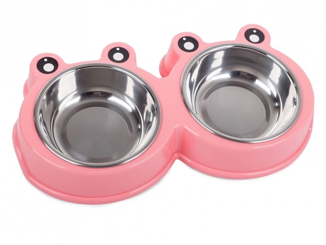 Double bol pour chiens et chats 300ml