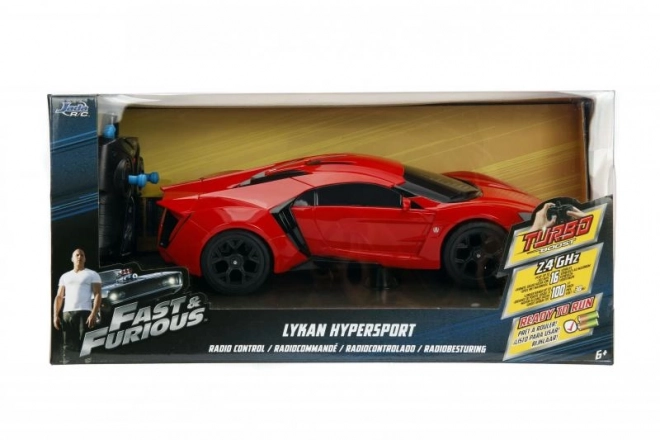 Snel en Vurig op afstand bestuurbare auto Lykan Hypersport