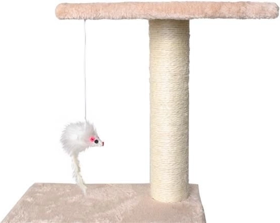 Amusement avec la souris en peluche