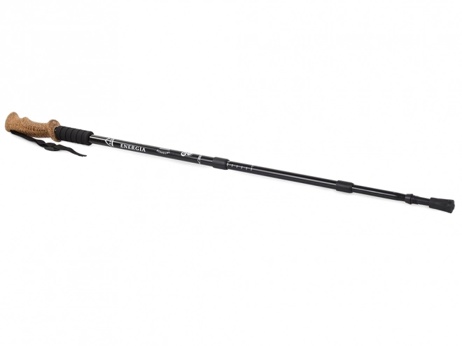 Nordic Walking Trekking Pole with Cork Handle – Black