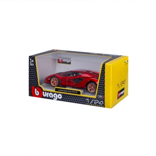 Model auto Lamborghini Sián FKP 37 1:24 rood